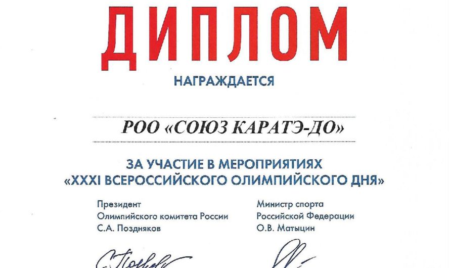 РОО «Союз каратэ-до» на Олимпийском Дне 2020